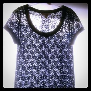 Decree Black Lace Top